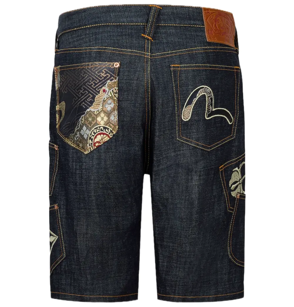 Quần Evisu Multi-Pocket Brocade Short 'Indigo' 2ESHTM5DS1145XXDN