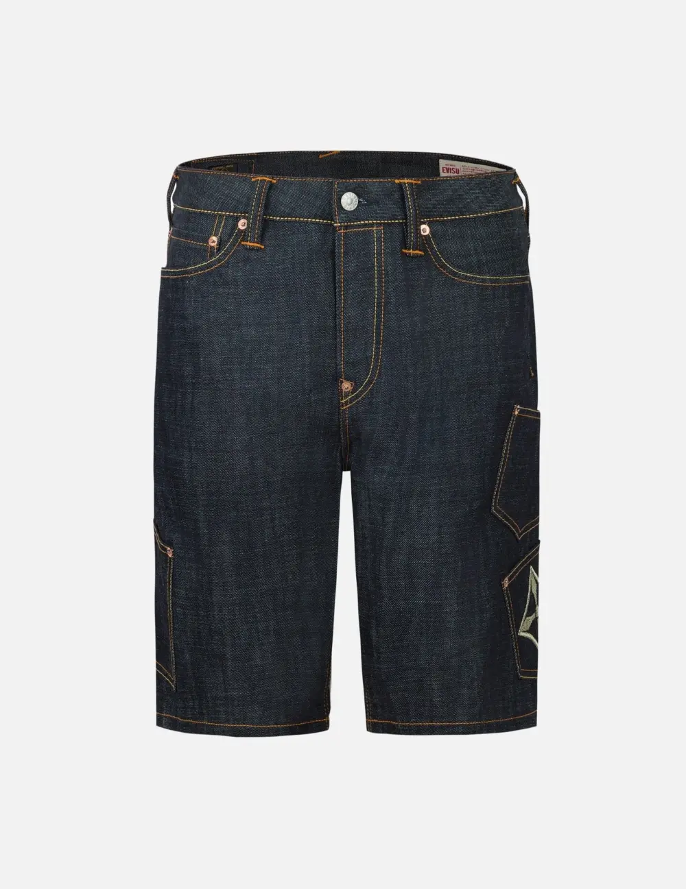 Quần Evisu Multi-Pocket Brocade Short 'Indigo' 2ESHTM5DS1145XXDN - Ảnh 2