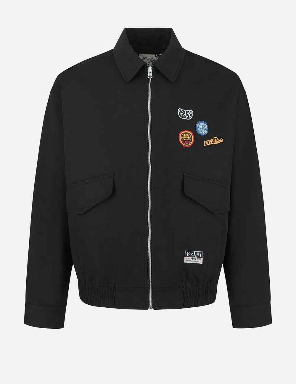 Áo Evisu Graffiti Daicock Print Jacket 'Black' 2ESHTM5JK1059BZSN - Ảnh 2