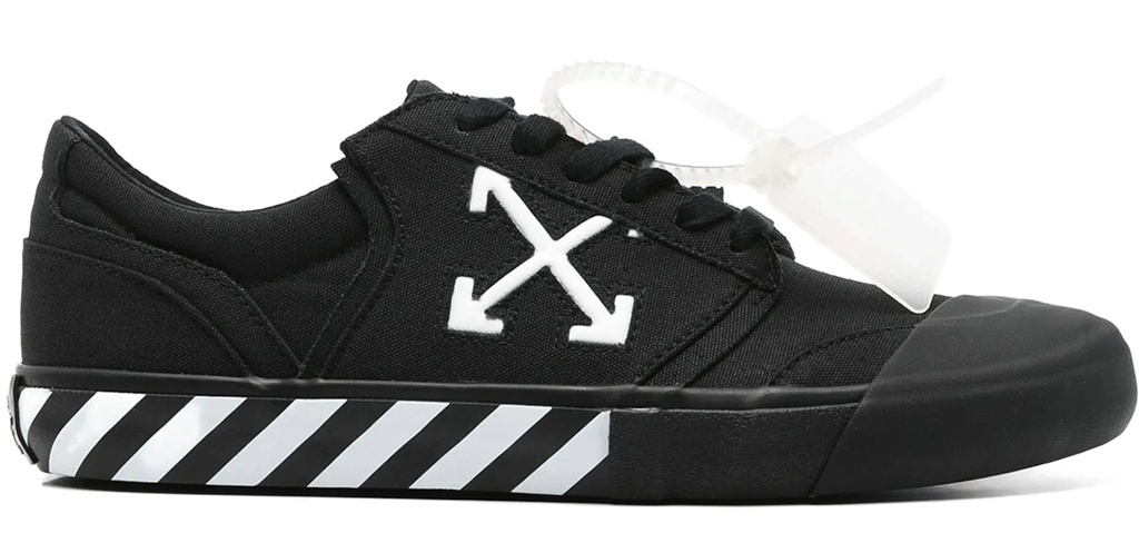 Giày Off-White Vulc Undercut Low Canvas ‘Black White’ OMIA2A2F25FAB0011001