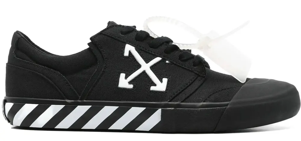 Giày Off-White Vulc Undercut Low Canvas ‘Black White’ OMIA2A2F25FAB0011001