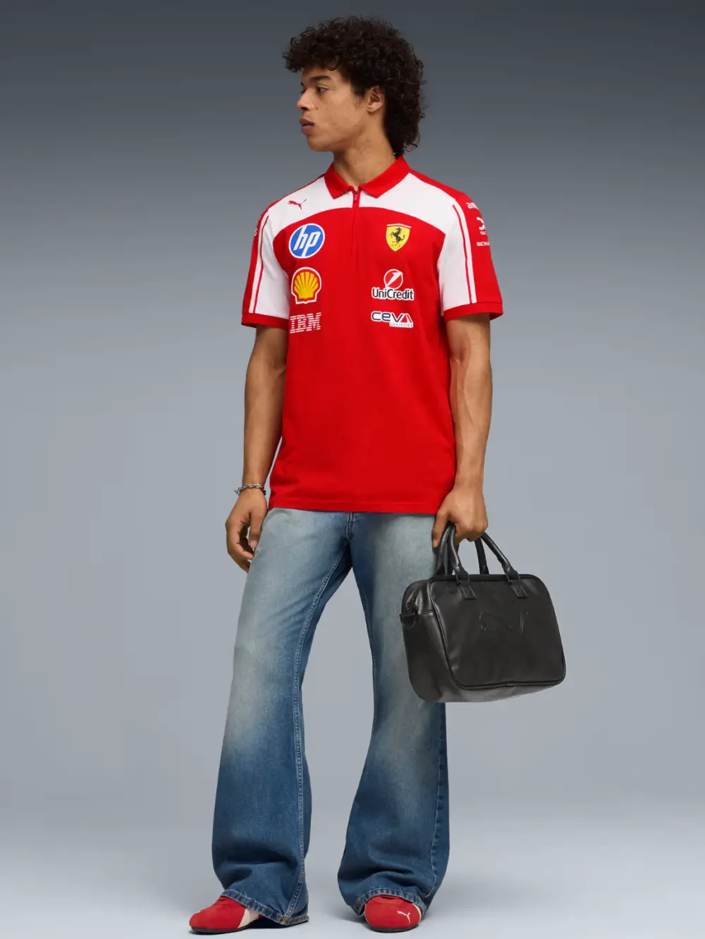 Áo Puma Scuderia Ferrari HP Replica Short Sleeve Shirt 'Red' 713829-01 - Ảnh 3