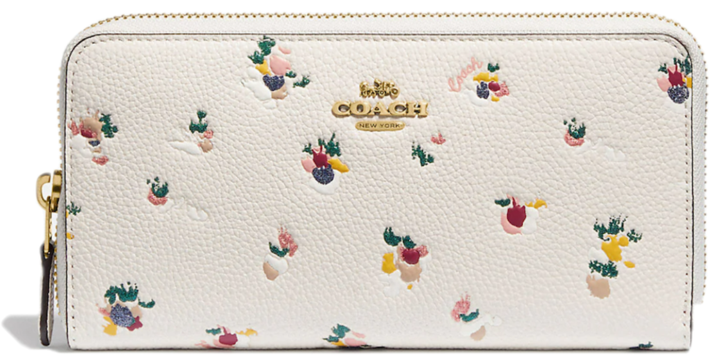 Ví Coach Accordion Zip Floral Print 'Chalk' C6314-B4CAH