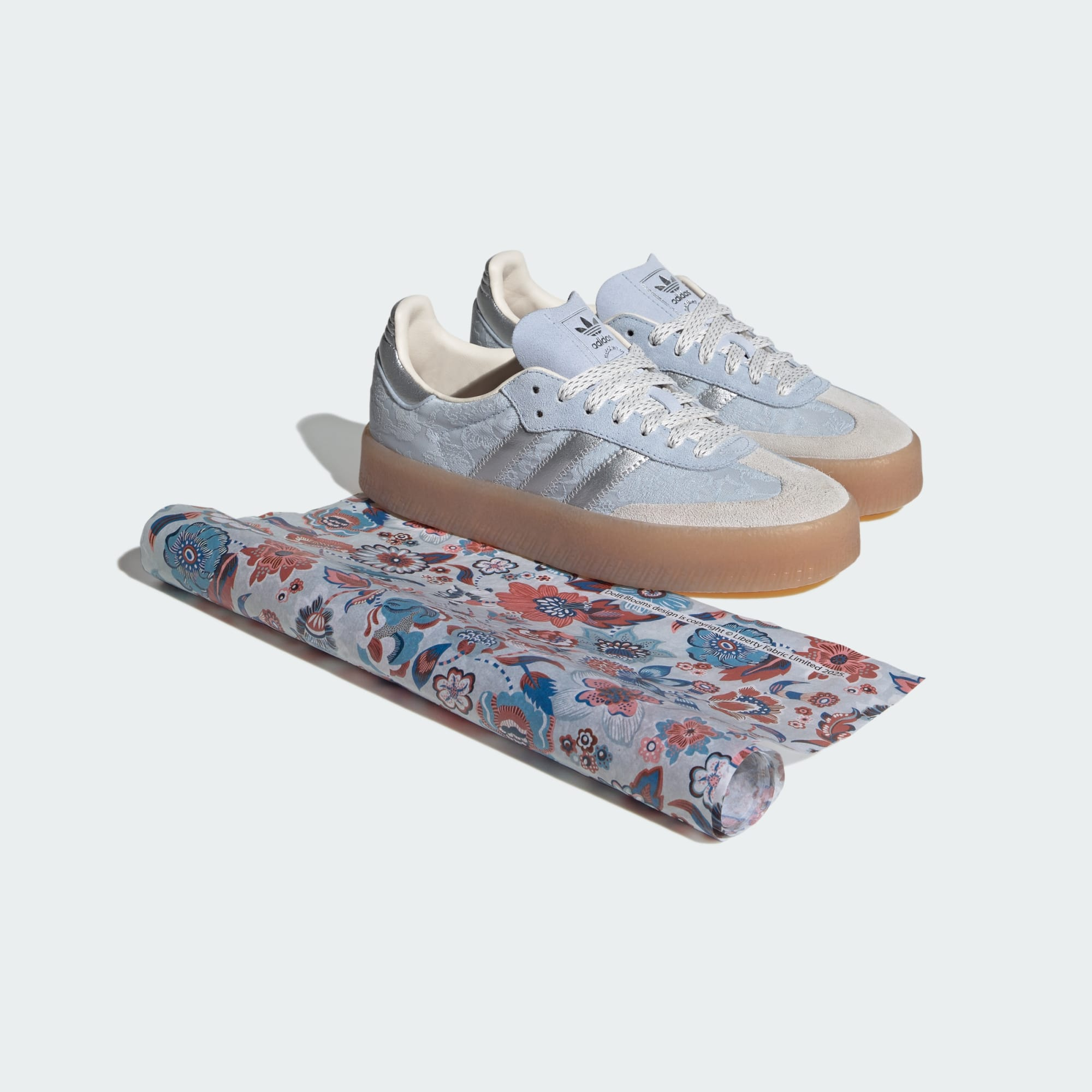 Alternative view of Giày Adidas SAMBAE X LIBERTY LONDON 'Crystal Sky' IH1967