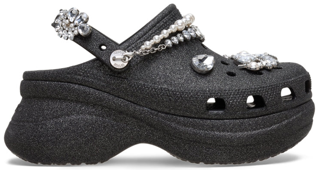 Giày Crocs Clog Bae Wedding Glitter 'Black' 211978-001