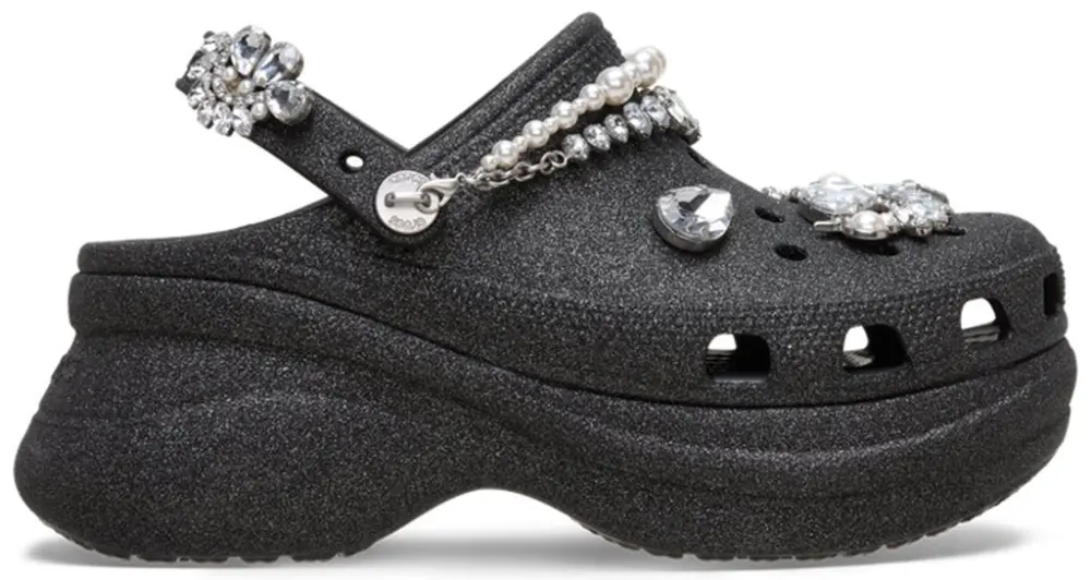 Giày Crocs Clog Bae Wedding Glitter 'Black' 211978-001