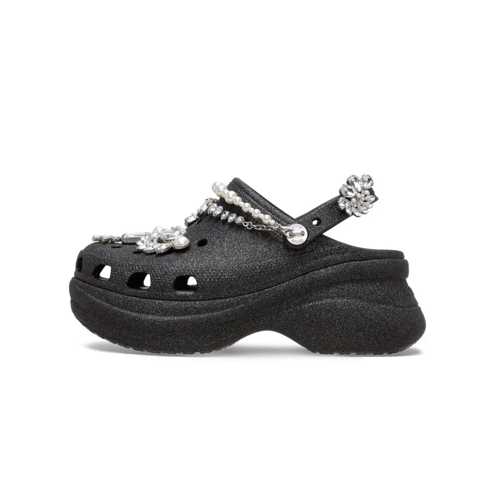 Alternative view of Giày Crocs Clog Bae Wedding Glitter 'Black' 211978-001