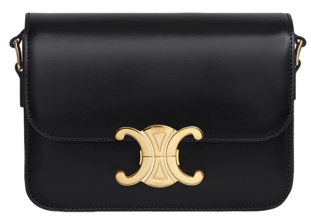 Túi Celine Classique Triomphe ‘Gold Black’ 188423BF4-38NO