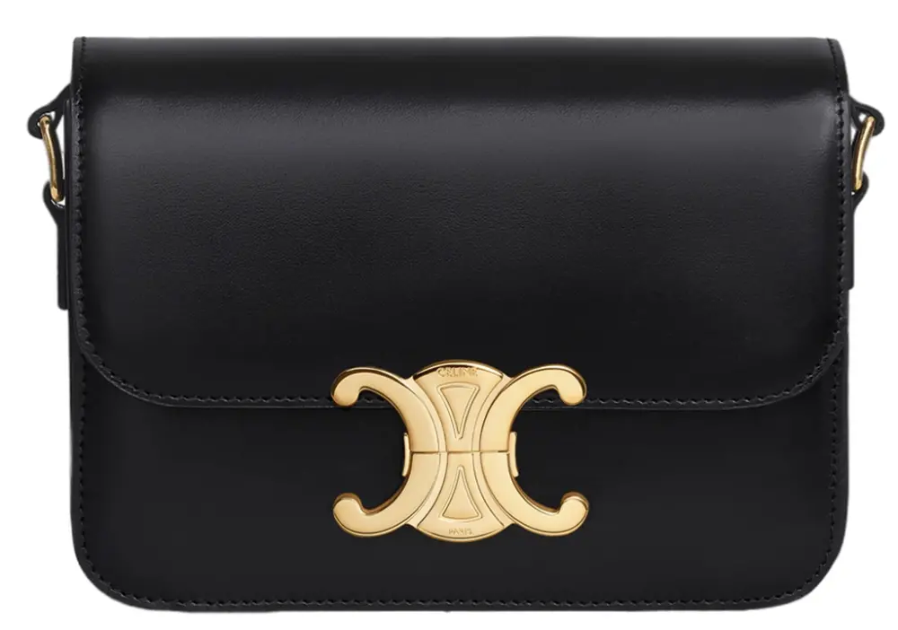 Túi Celine Classique Triomphe ‘Gold Black’ 188423BF4-38NO