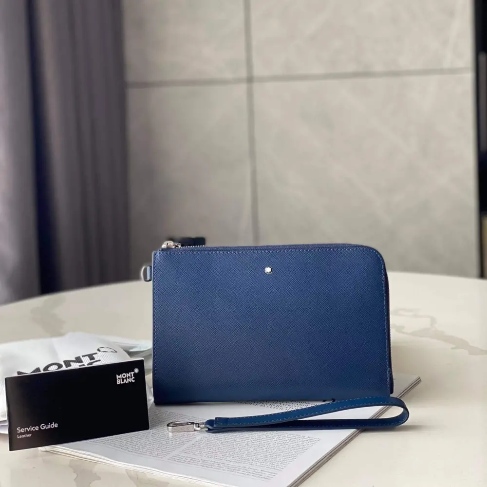 Alternative view of Túi Montblanc Sartorial Small Pouch 'Navy' 126059
