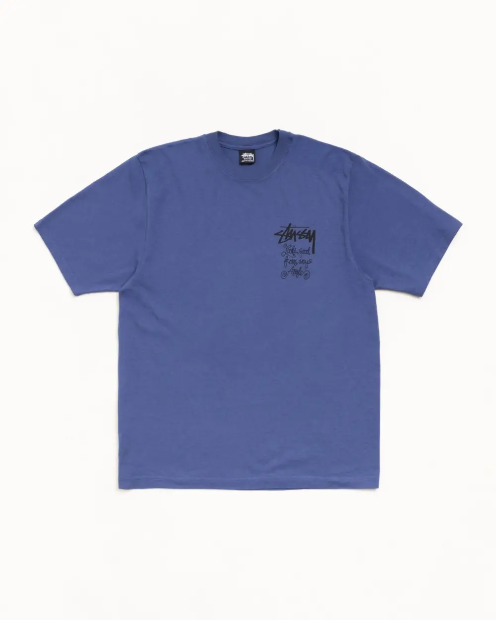Alternative view of Áo Stussy Any Angle Tee Pigment Dyed 'Indigo' 1905196