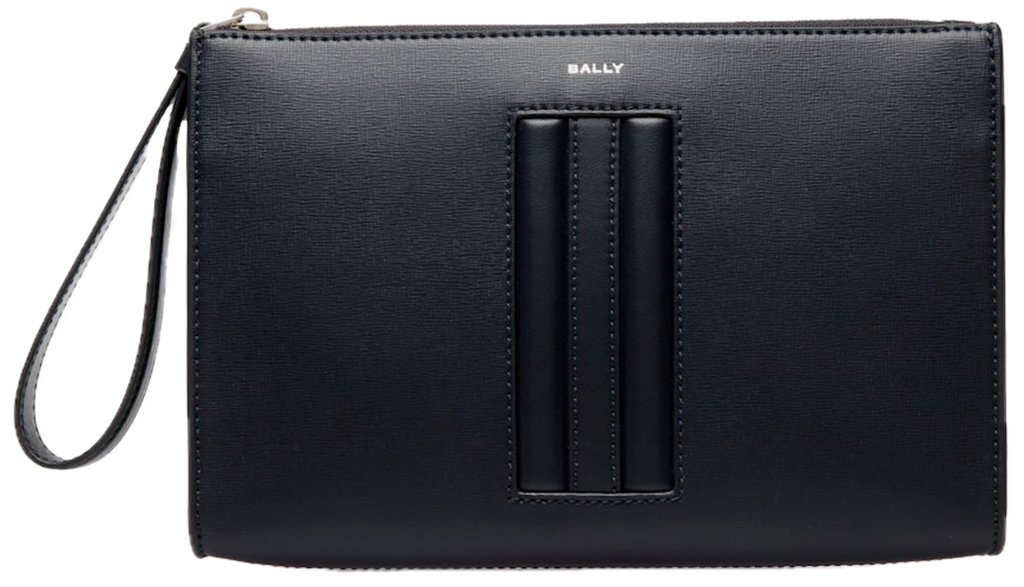 Túi Bally Mythos Pouch In Recycled Leather ‘Navy’ 6310280