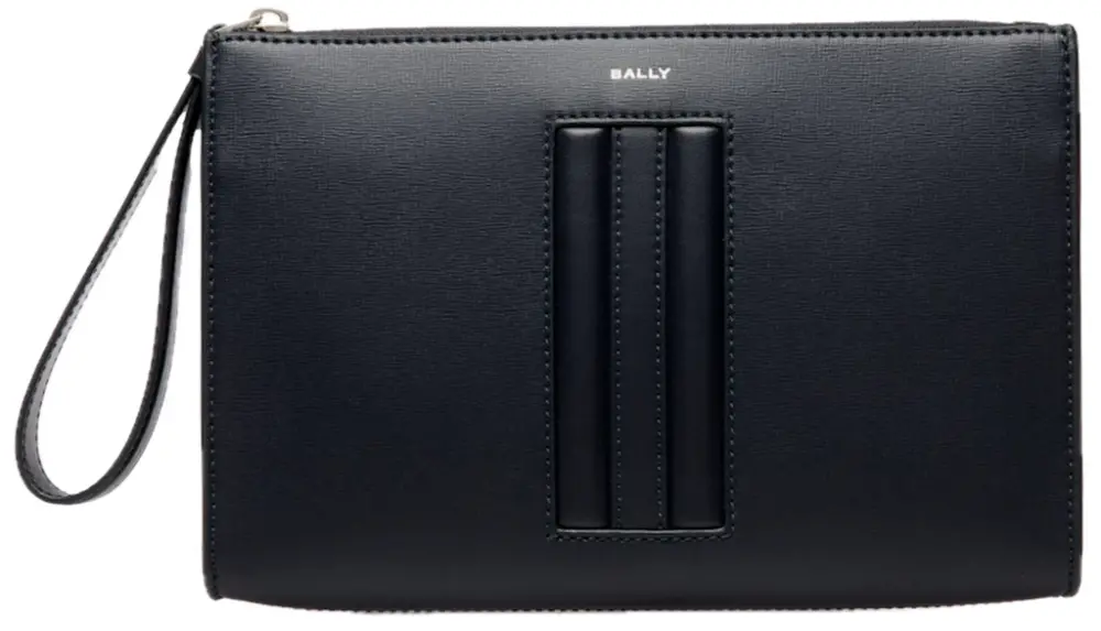 Túi Bally Mythos Pouch In Recycled Leather ‘Navy’ 6310280