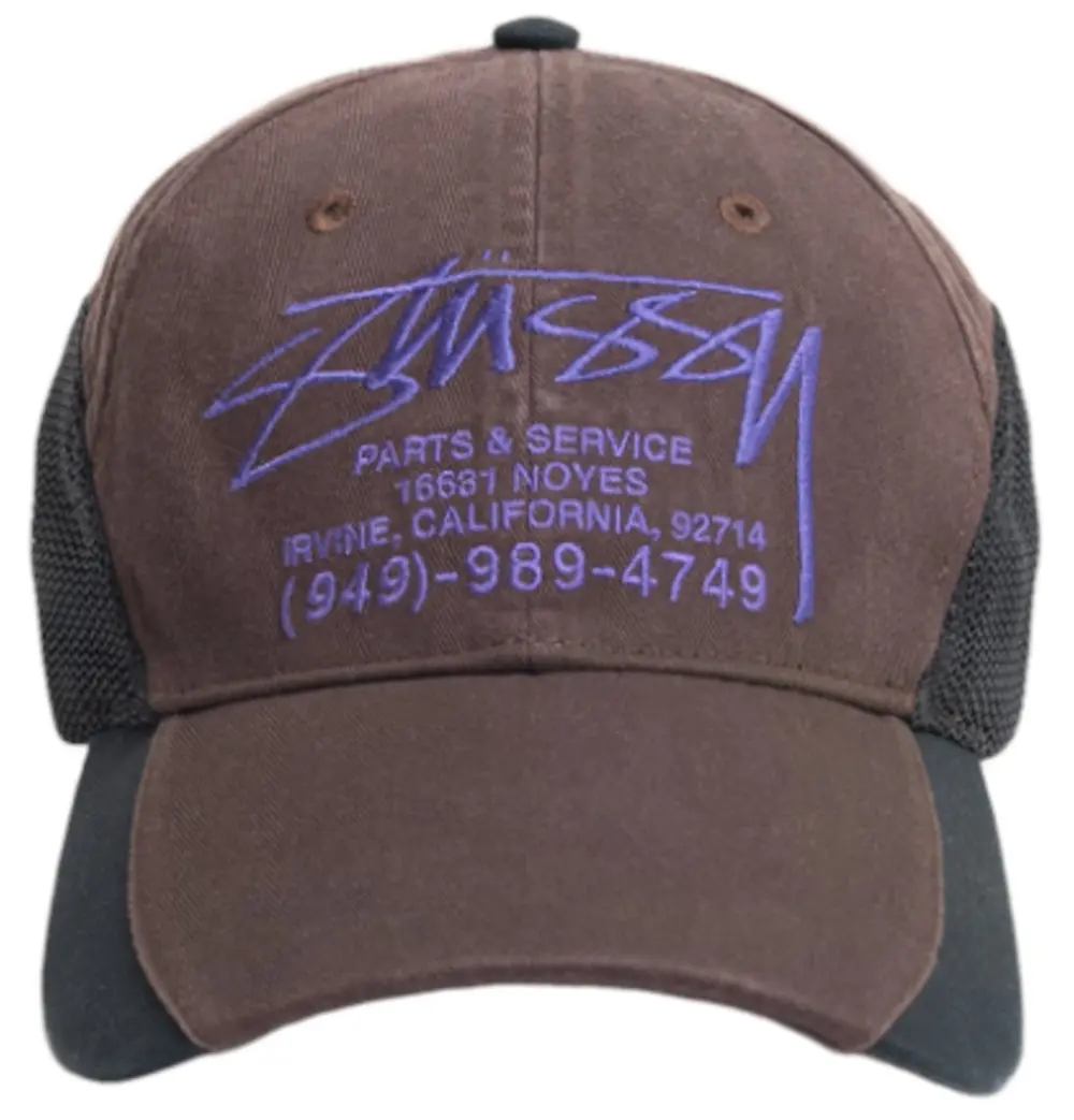 Mũ Stussy Parts & Service Mesh Cap 'Brown' 1311205