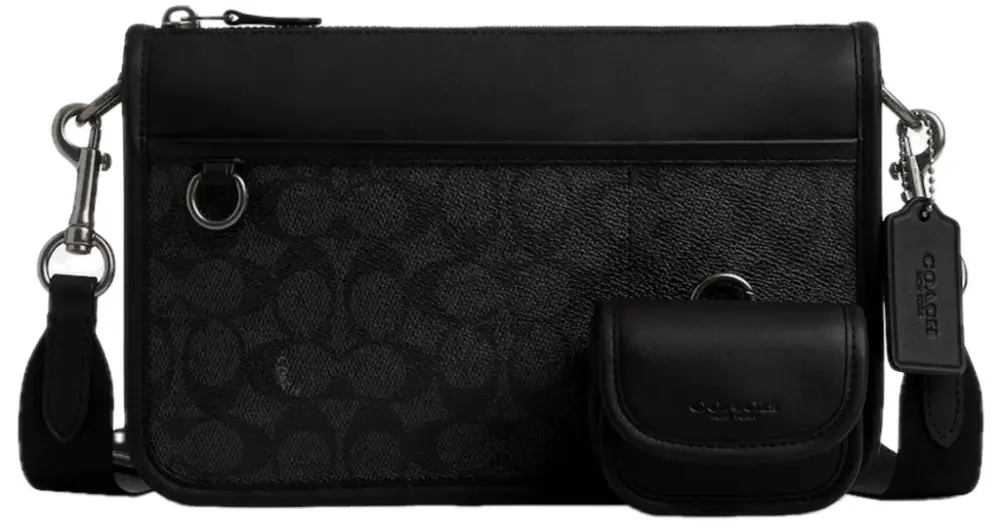 Túi Coach Heritage Convertible Crossbody ‘Black’ CW373-QBMI5
