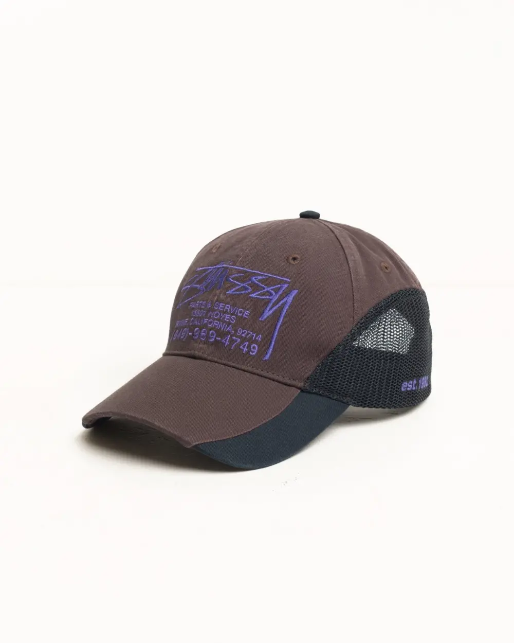 Alternative view of Mũ Stussy Parts & Service Mesh Cap 'Brown' 1311205
