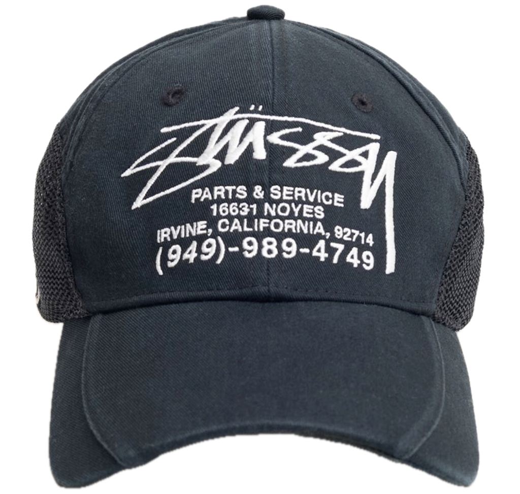 Mũ Stussy Parts & Service Mesh Cap 'Black' 1311205