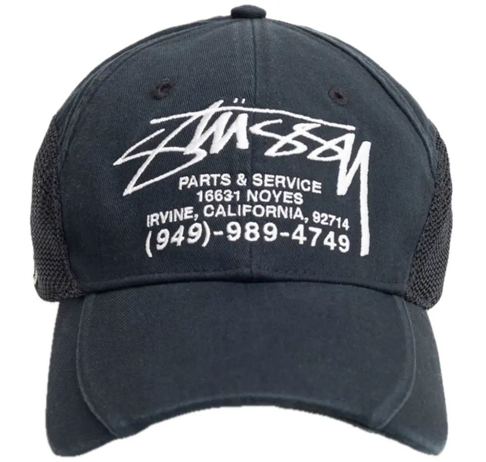Mũ Stussy Parts & Service Mesh Cap 'Black' 1311205