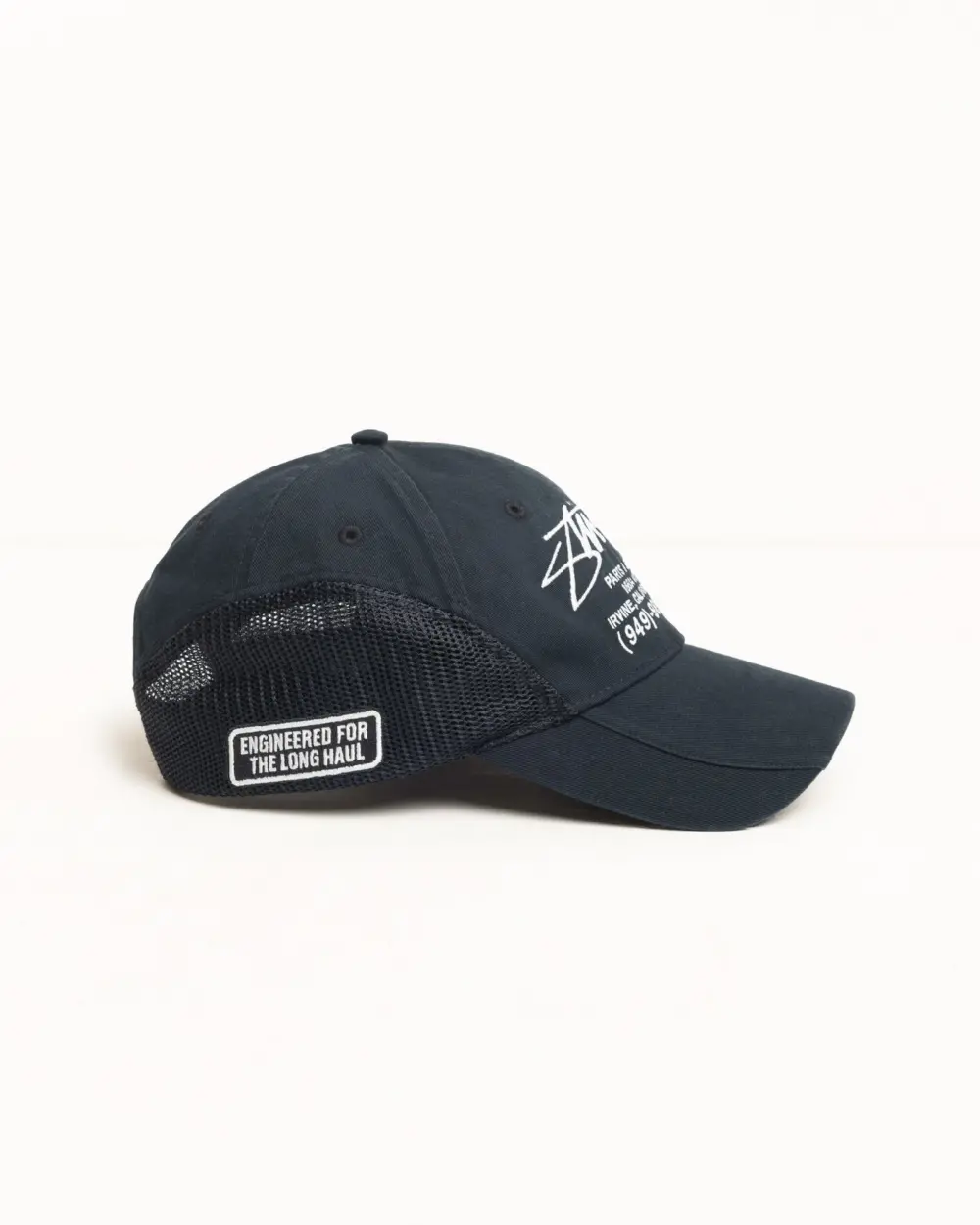 Mũ Stussy Parts & Service Mesh Cap 'Black' 1311205 - Ảnh 4