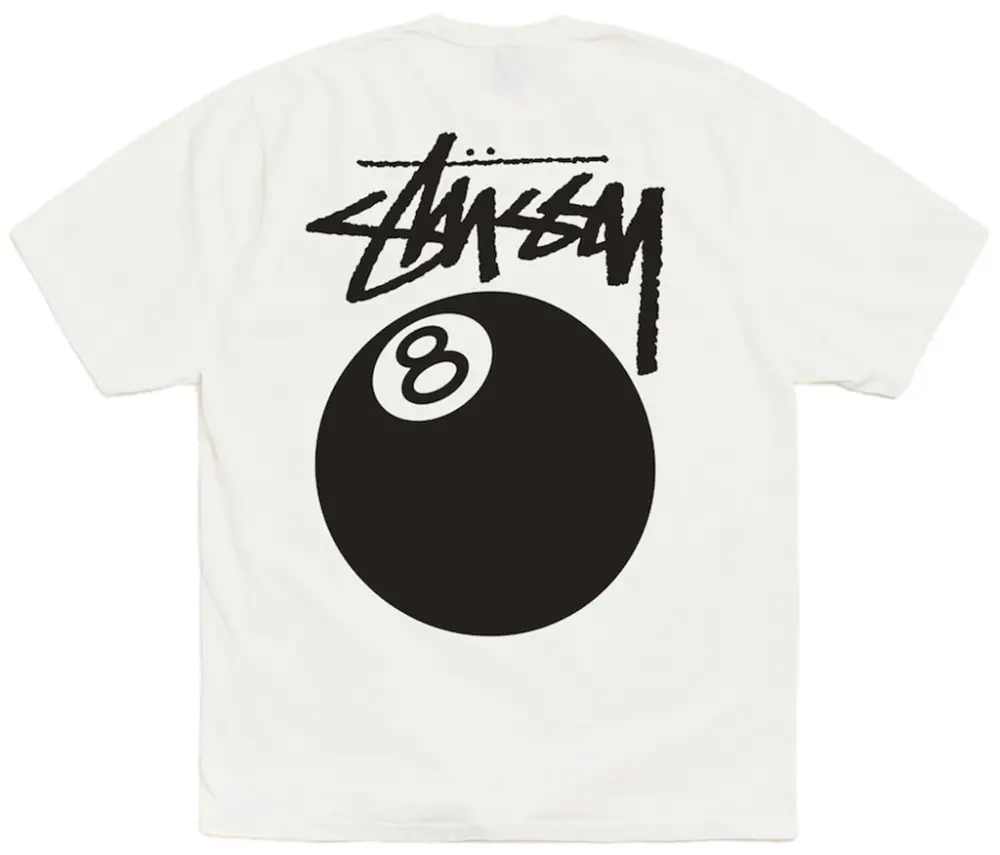 Áo Stussy 8 Ball Tee Pigment Dyed 'Natural' 1905022