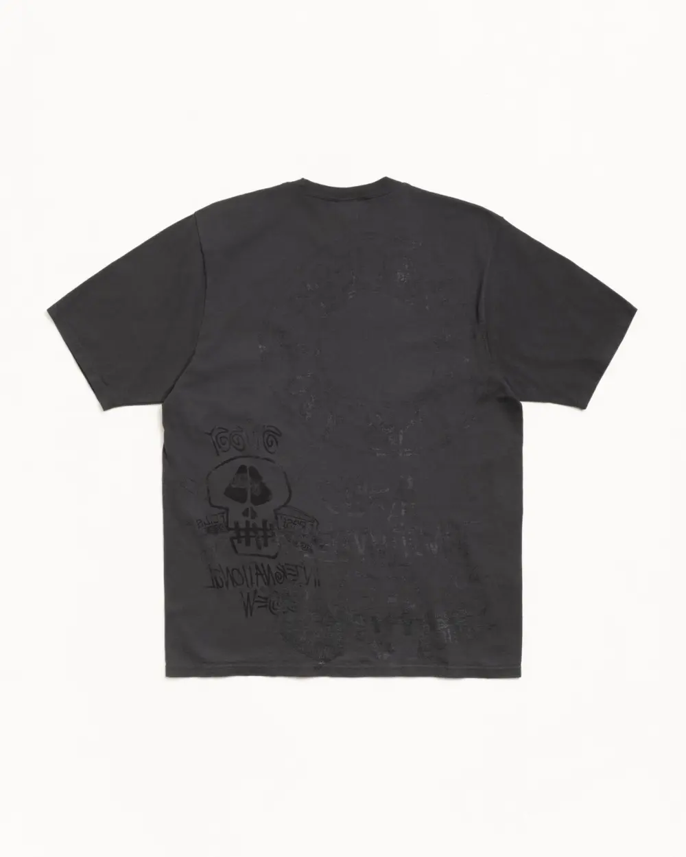 Alternative view of Áo Stussy Skulls Tee Pigment Dyed 'Black' 1905177