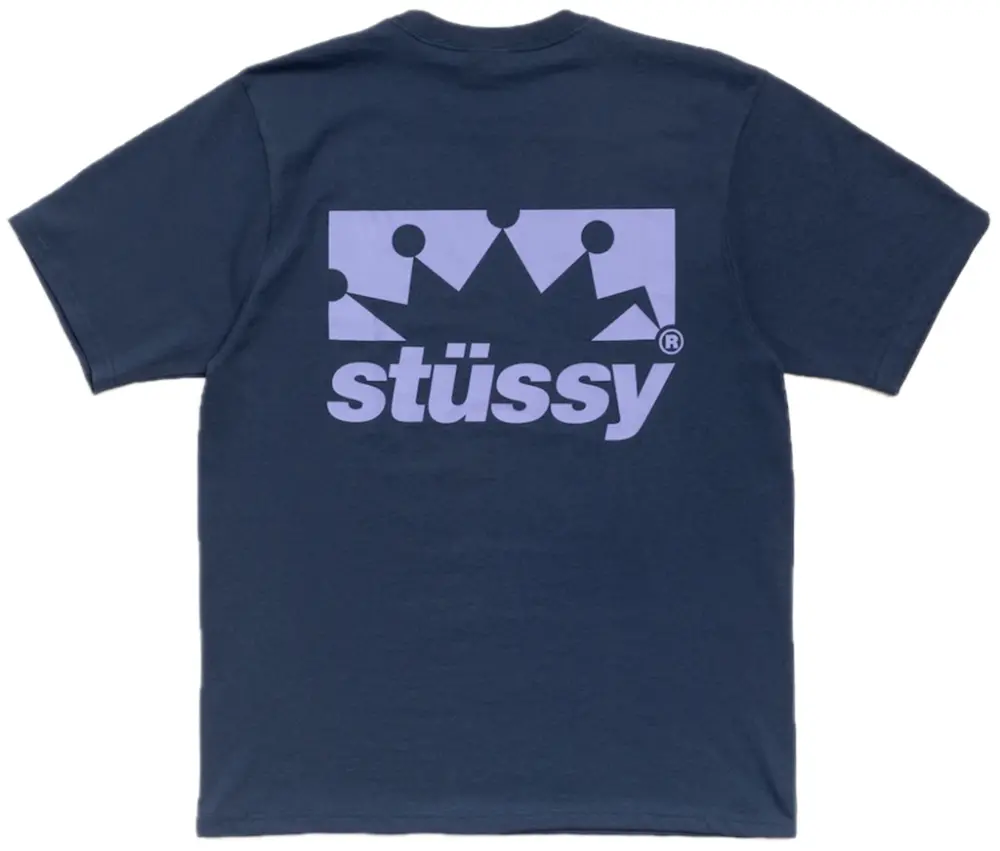Áo Stussy Box Crown Tee 'Navy' 1905186