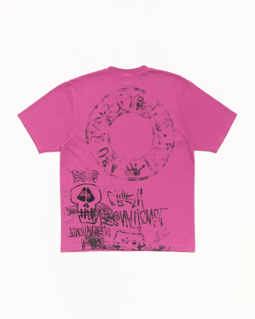 Alternative view of Áo Stussy Skulls Tee Pigment Dyed 'Berry' 1905177