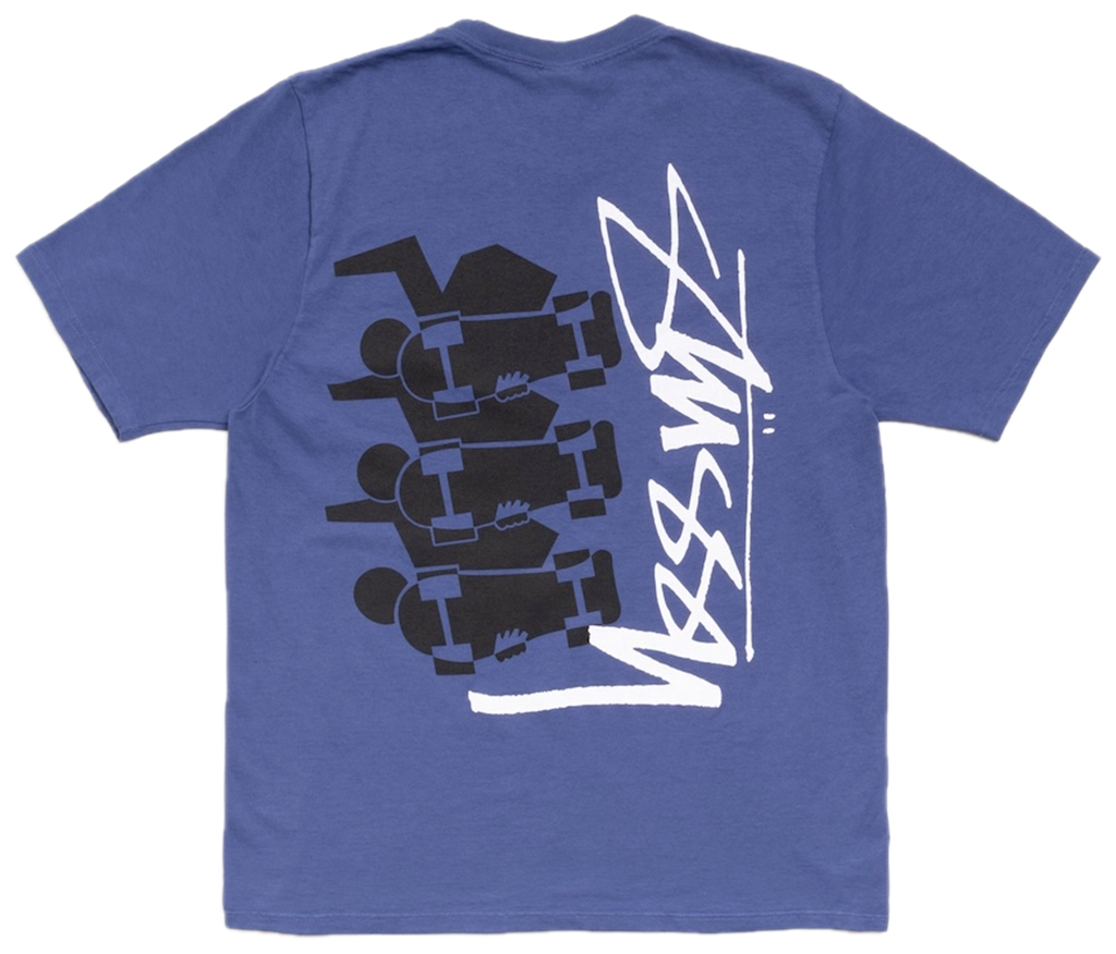 Áo Stussy Skulls Tee Pigment Dyed 'Indigo' 1905177