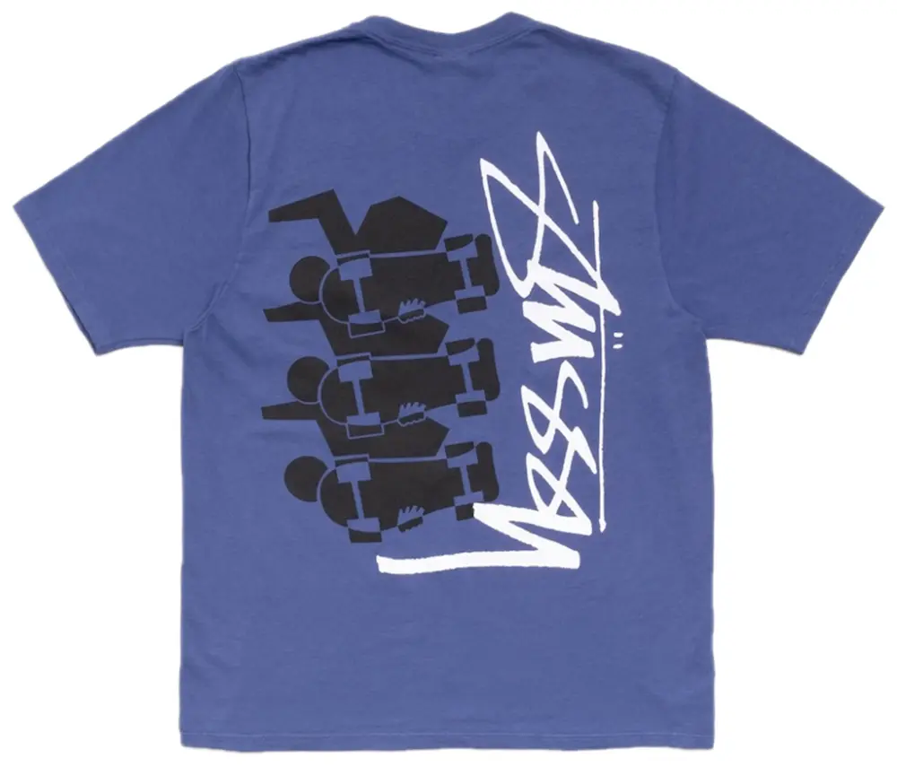 Áo Stussy Skulls Tee Pigment Dyed 'Indigo' 1905177