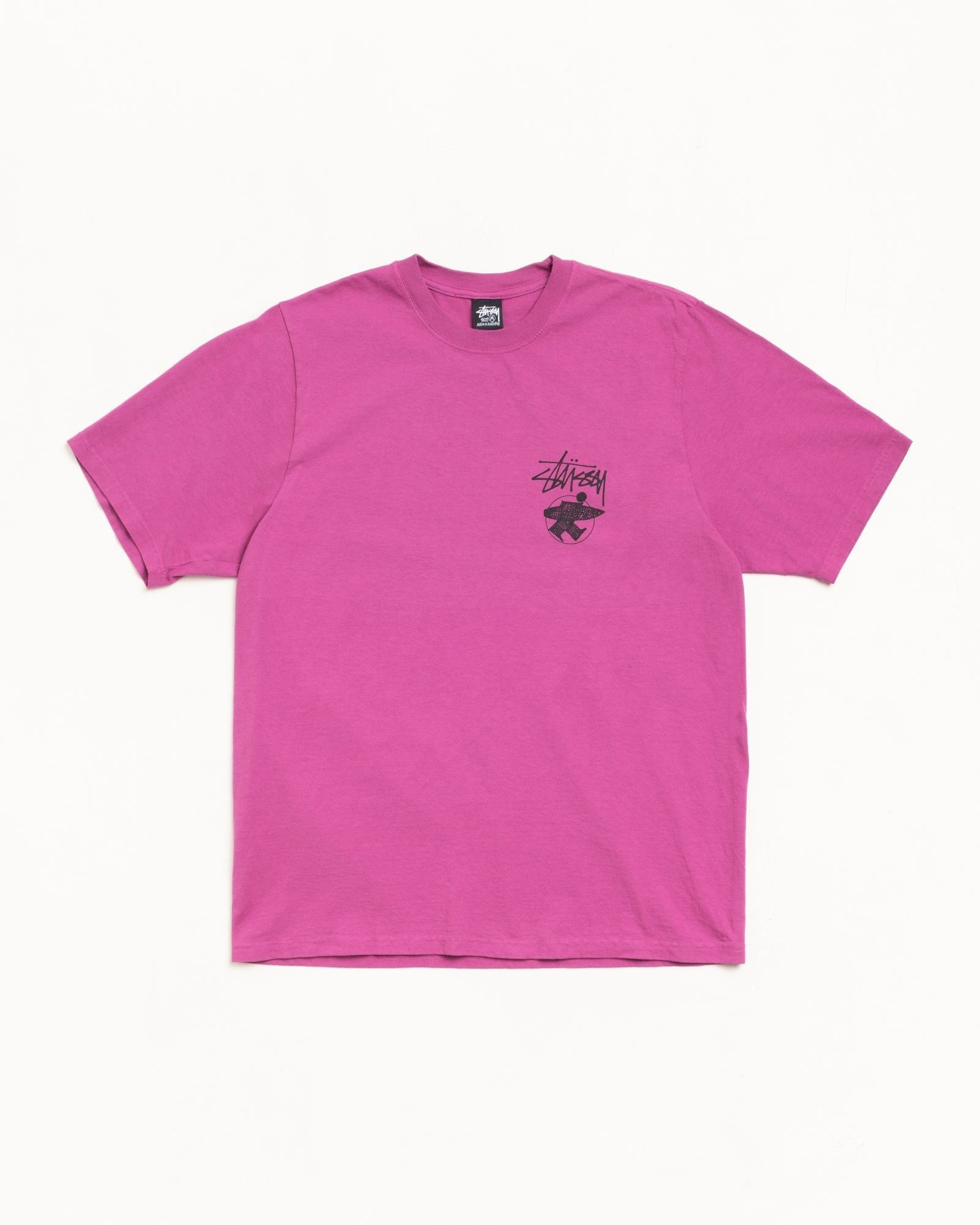 Alternative view of Áo Stussy Long Haul Tee Pigment Dyed 'Berry' 1905179