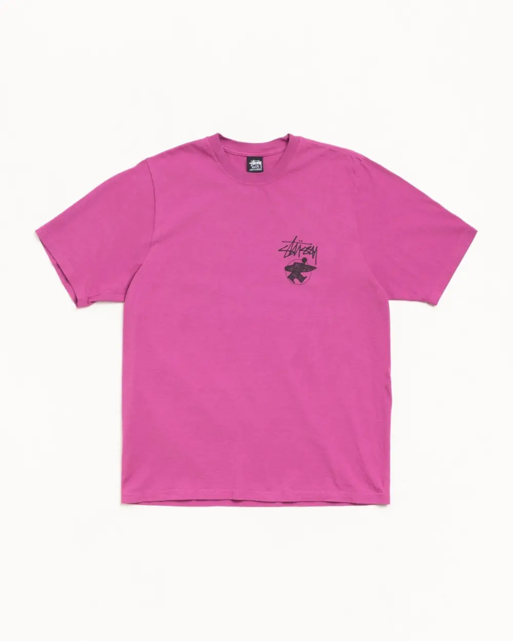 Alternative view of Áo Stussy Long Haul Tee Pigment Dyed 'Berry' 1905179