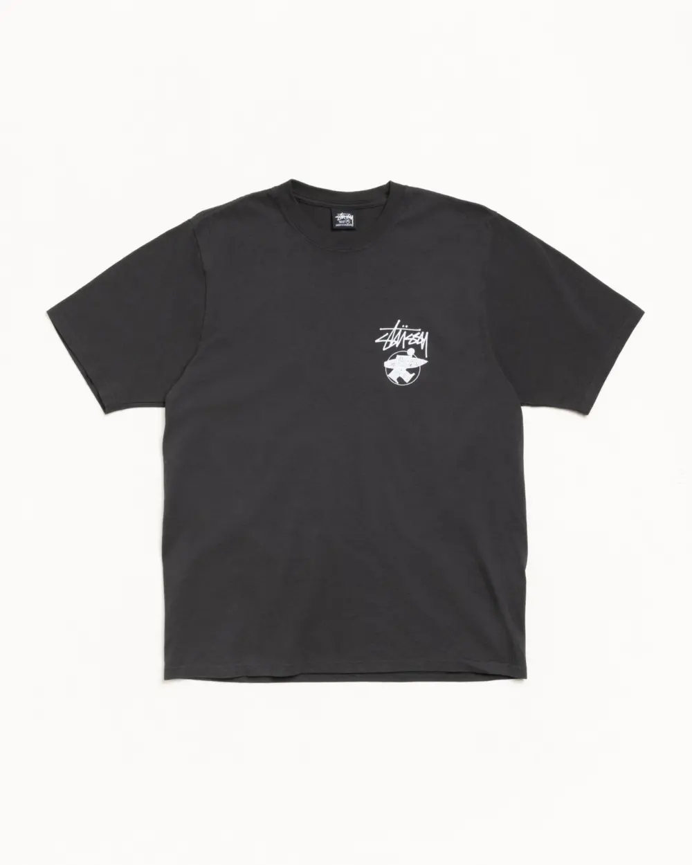 Alternative view of Áo Stussy Long Haul Tee Pigment Dyed 'Black' 1905179