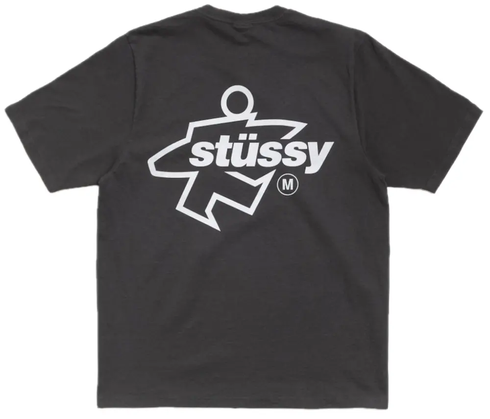 Áo Stussy Surf Size Tee Pigment Dyed 'Black' 1905180