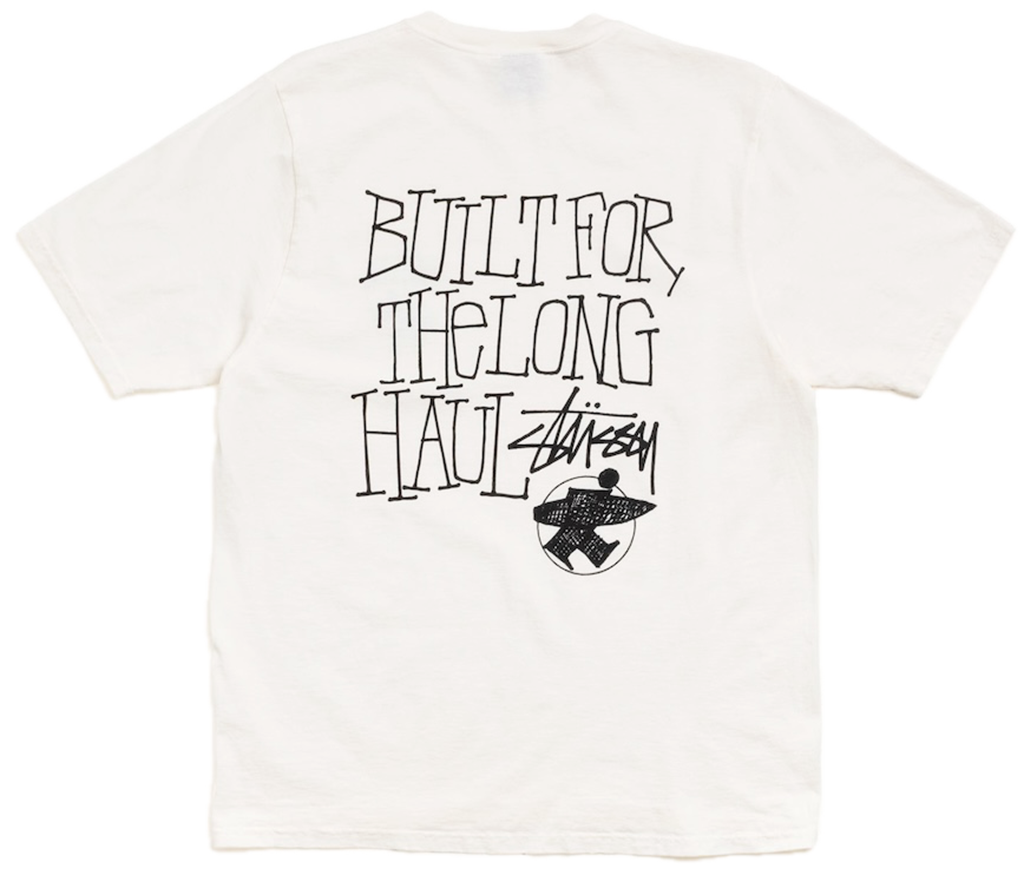 Áo Stussy Long Haul Tee Pigment Dyed 'Natural' 1905179