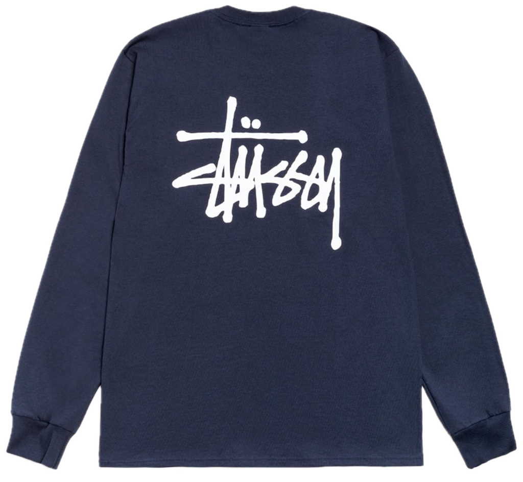 Áo Stussy Basic Stüssy Ls Tee 'Navy' 1995000