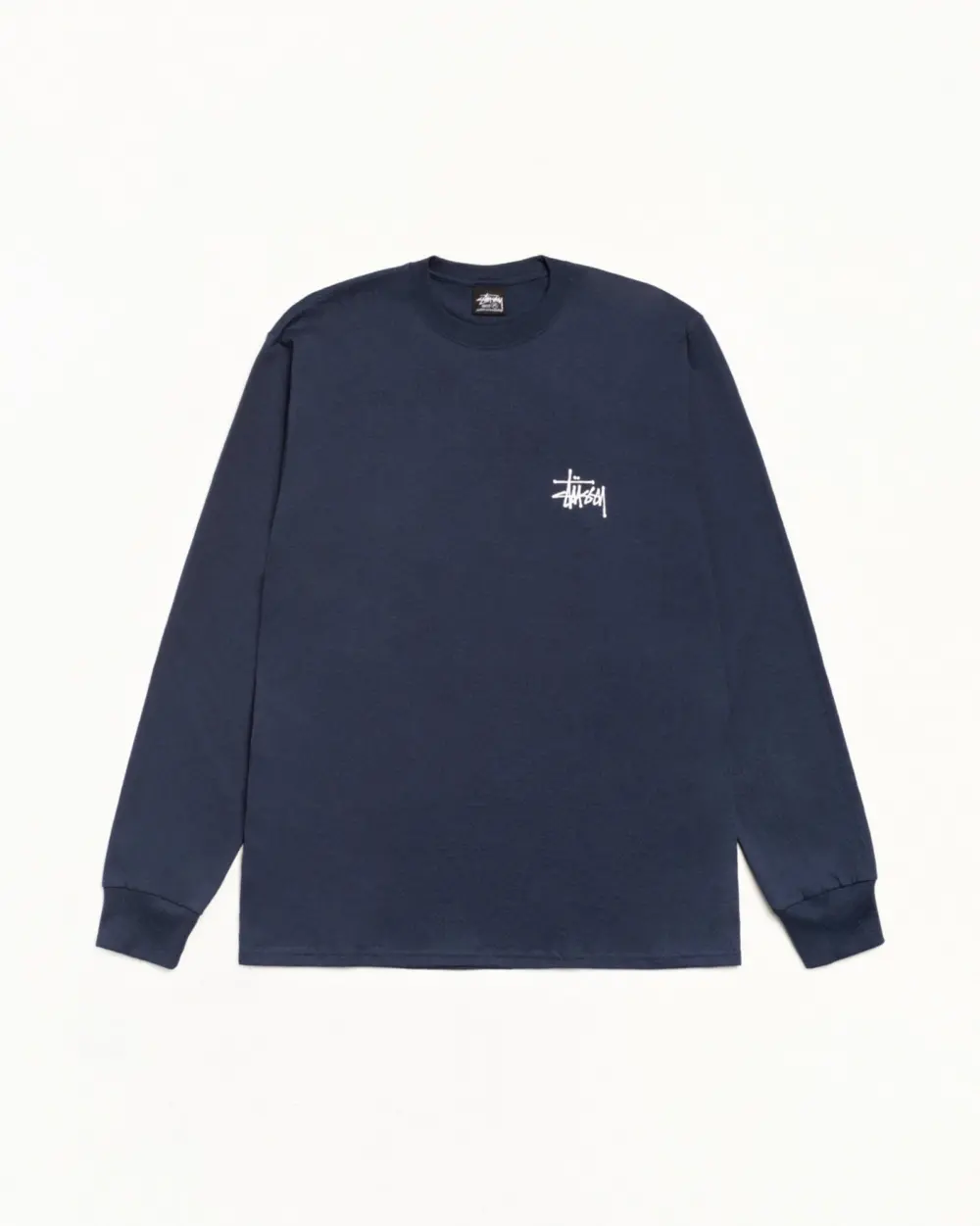 Alternative view of Áo Stussy Basic Stüssy Ls Tee 'Navy' 1995000