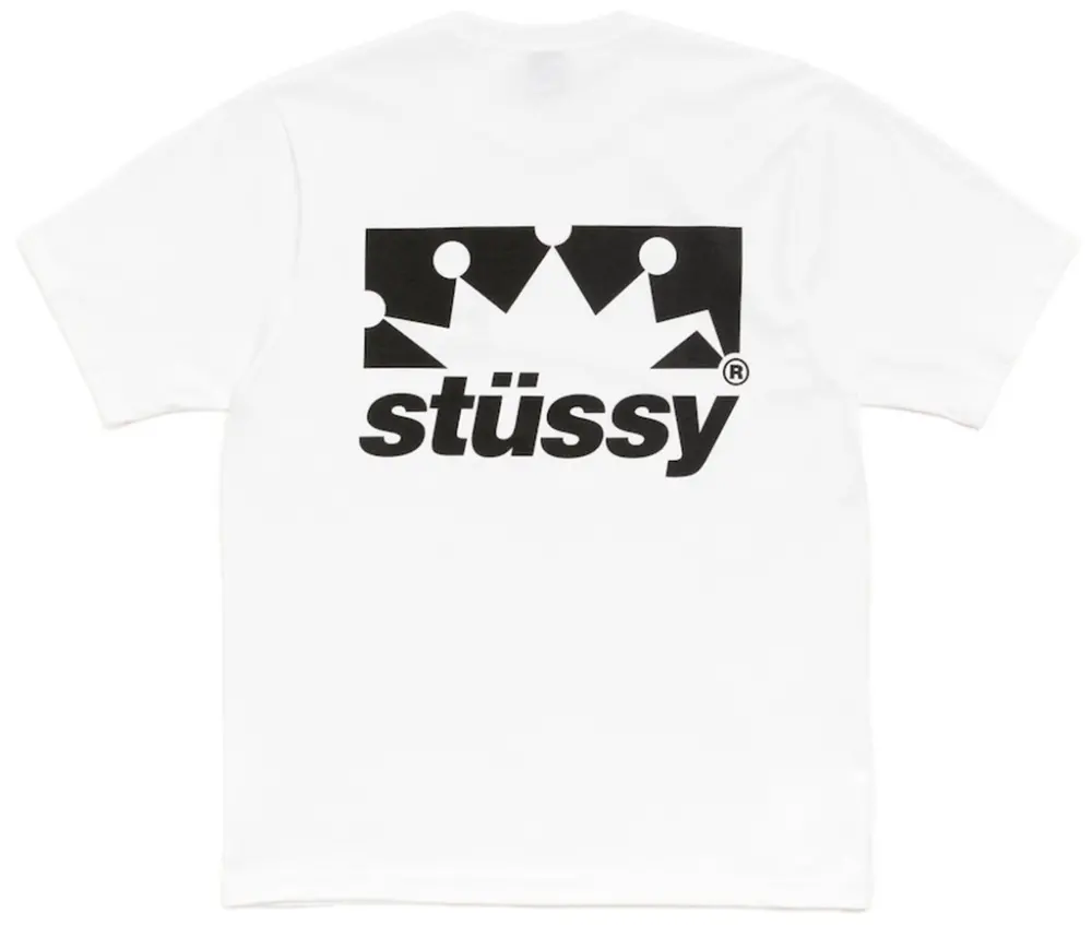 Áo Stussy Box Crown Tee 'White' 1905186