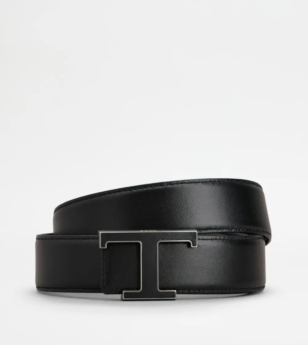 Alternative view of Thắt Lưng Tod's T Timeless Reversible Belt Leather 'Black' XCMCQR55108RJVB999