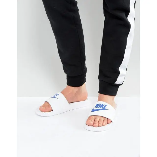 Dép Nike Benassi JDI ‘White Varsity Royal’ 343880-102 - Ảnh 5