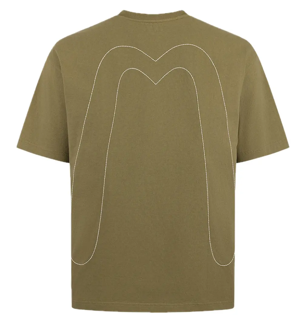 Áo Evisu Daicock Stitched Embroidery T-shirt 'Khaki' 2ESHTM5TS7024RXCT