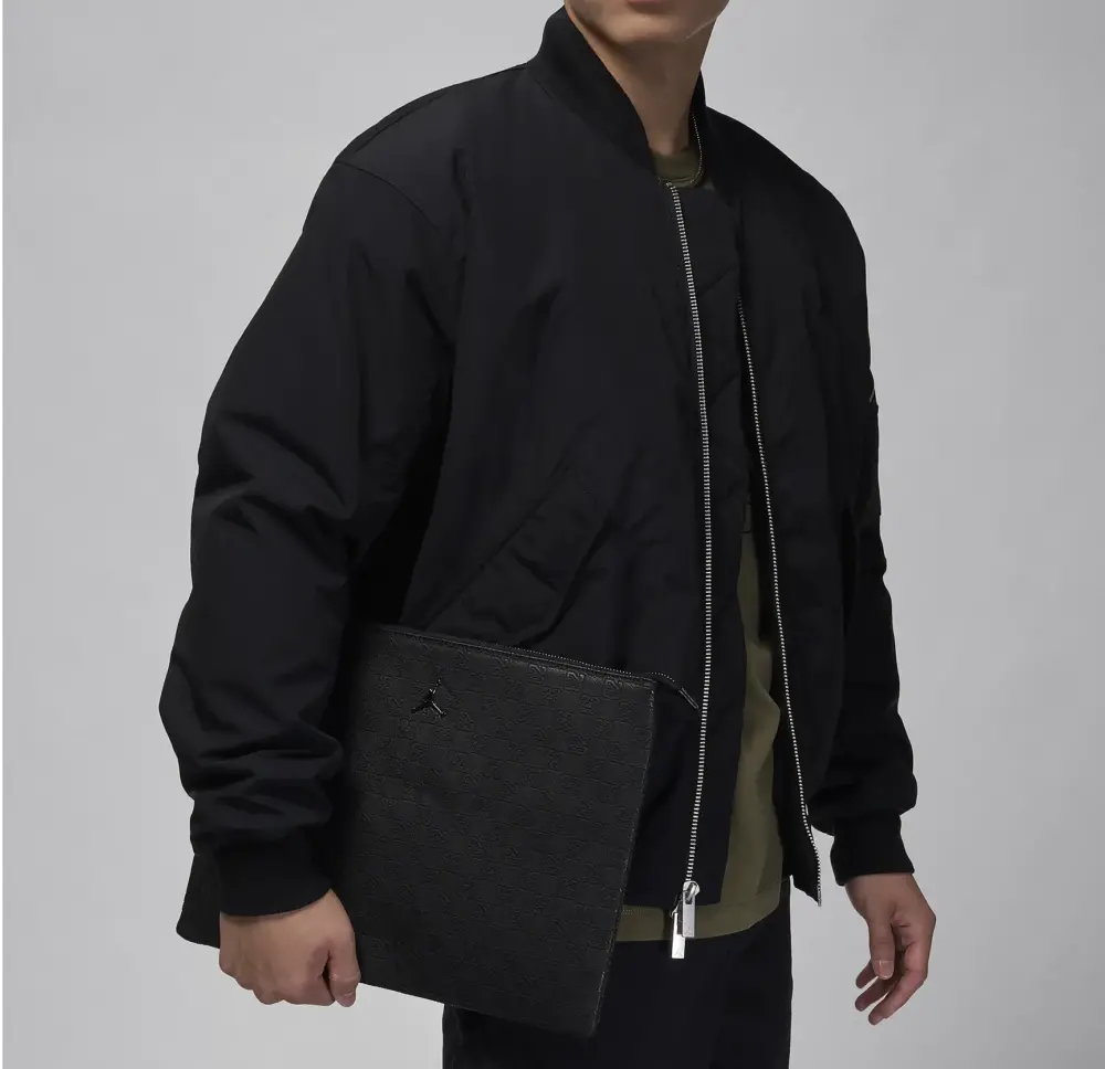 Alternative view of Túi Nike Jordan Monogram Pouch Bag ‘Black’ LM0989-023