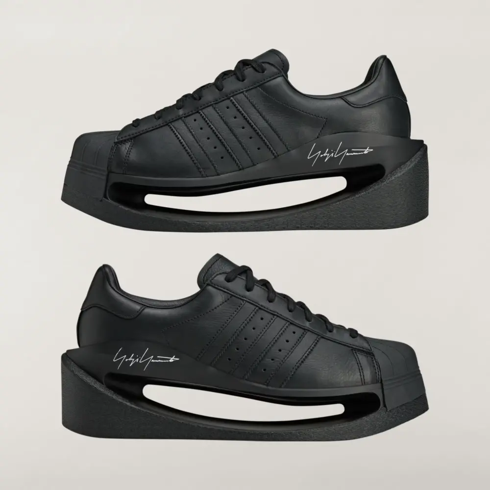 Giày Adidas Y-3 Gendo Superstar 'Triple Black' JS2467 - Ảnh 5