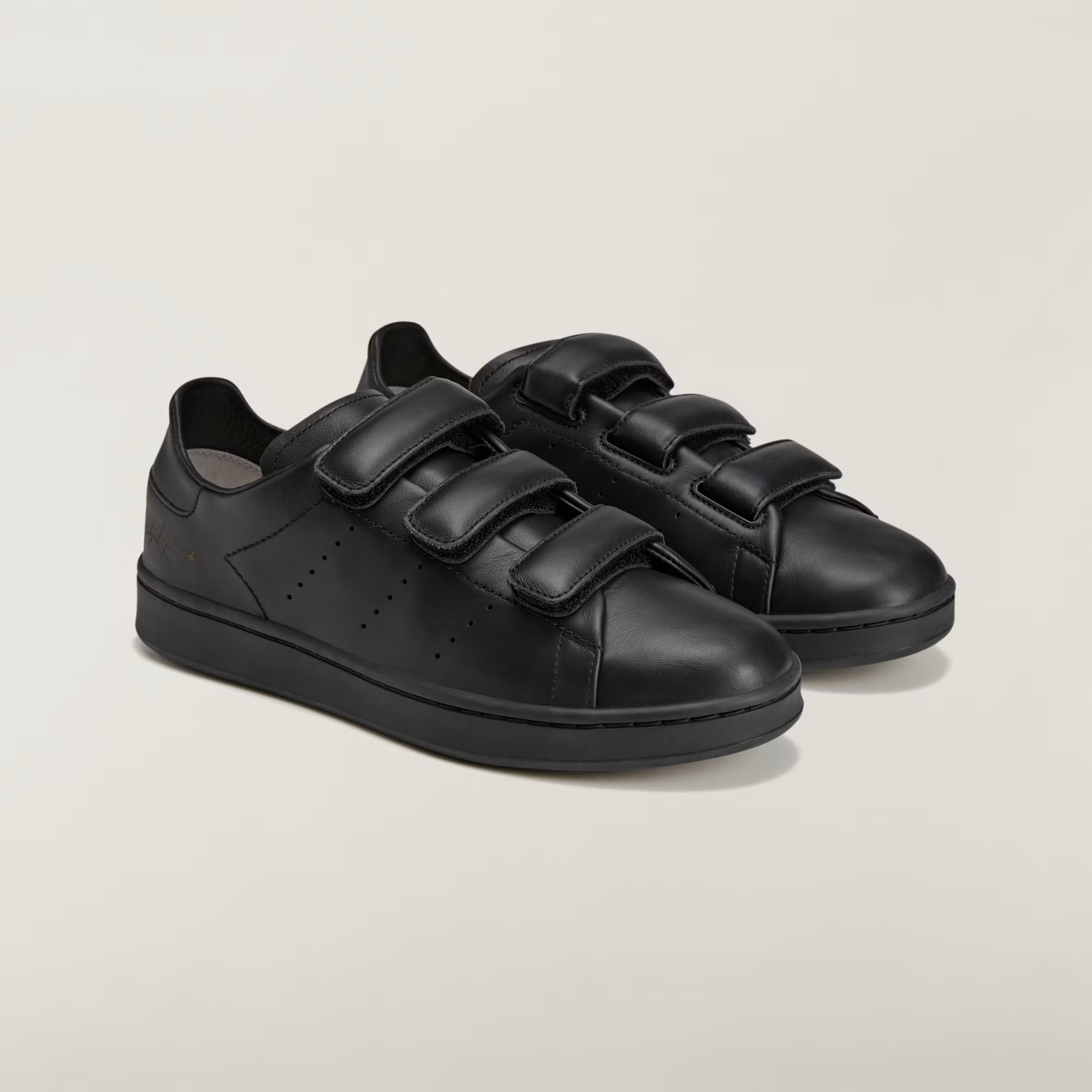 Giày Adidas Y-3 Stan Smith Hook-and-Loop 'Black' HQ7318 - Ảnh 4