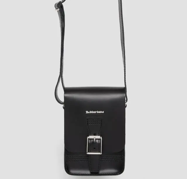 Túi Dr. Martens Leather Shoulder Bag ‘Black’ AD055001 - Ảnh 4