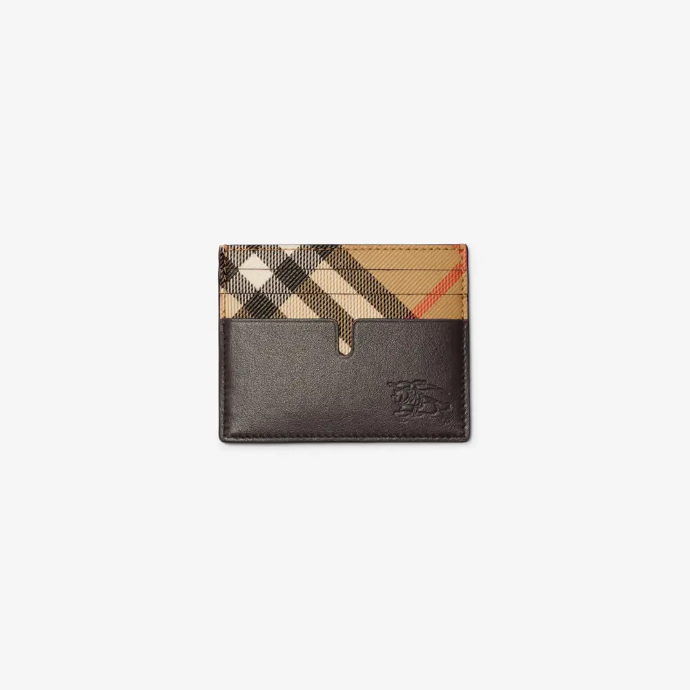 Alternative view of Ví Burberry Tall Pop Check Card Case ‘Sand Beige’ 81189181