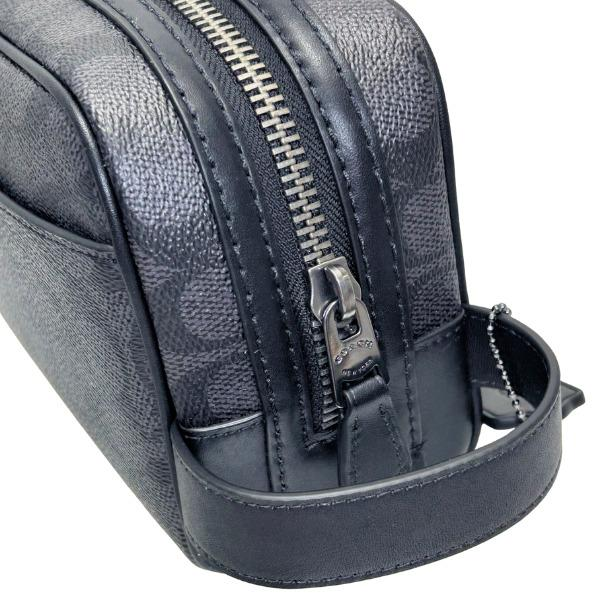 Túi Coach Travel Kit Small Signature ‘Black’ CAR15-QBMI5 - Ảnh 3