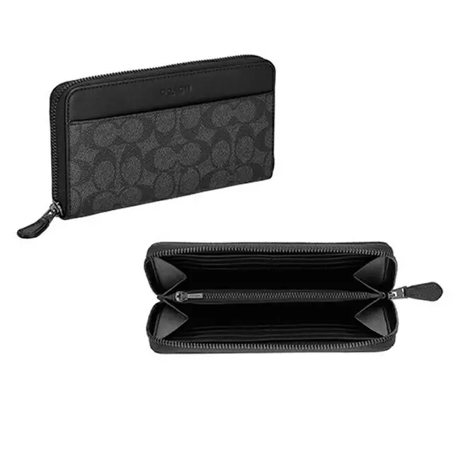Ví Coach Accordion Wallet ‘Black’ CY405-QBMI5 - Ảnh 7