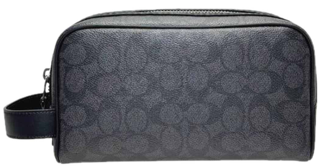 Túi Coach Travel Kit Small Signature ‘Black’ CAR15-QBMI5 - Ảnh 5