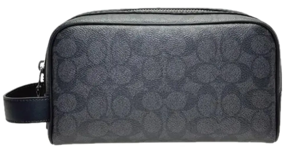 Túi Coach Travel Kit Small Signature ‘Black’ CAR15-QBMI5