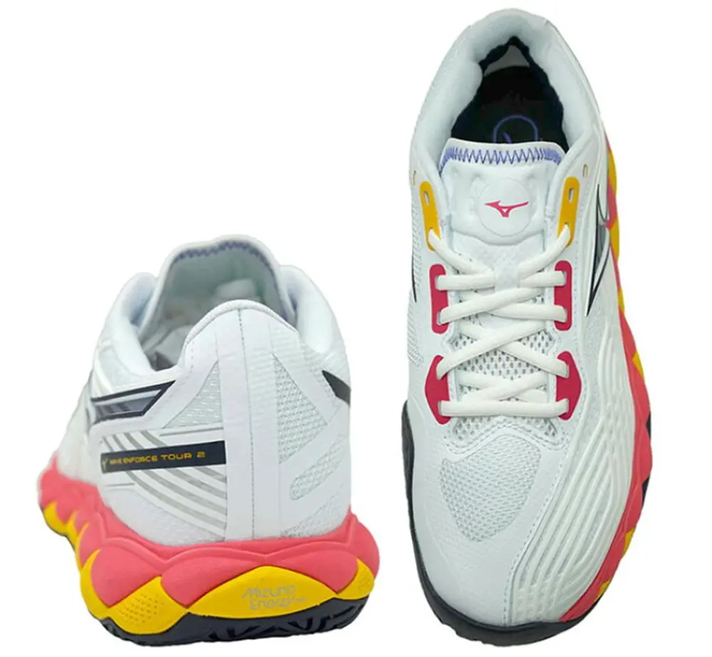 Giày Mizuno Wave Exceed Tour 6 AC ‘White Orange’ 61GA250060 - Ảnh 3